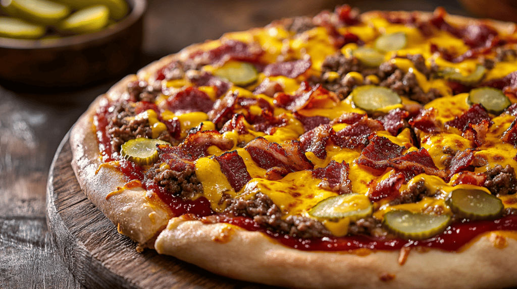 Bacon Cheeseburger Pizza 1