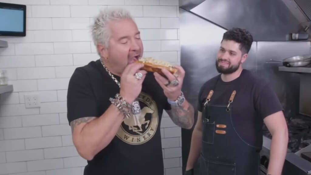 Guy Fieri Trying Hotdog