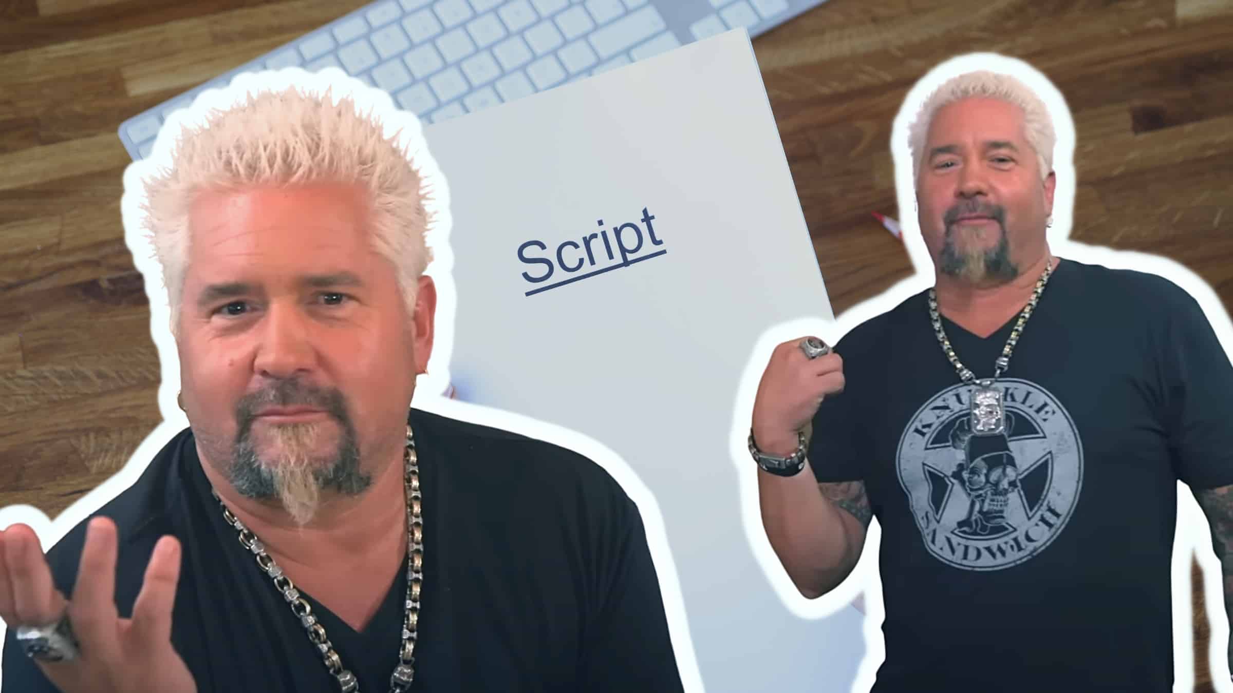 is diners drive-ins and dives scripted